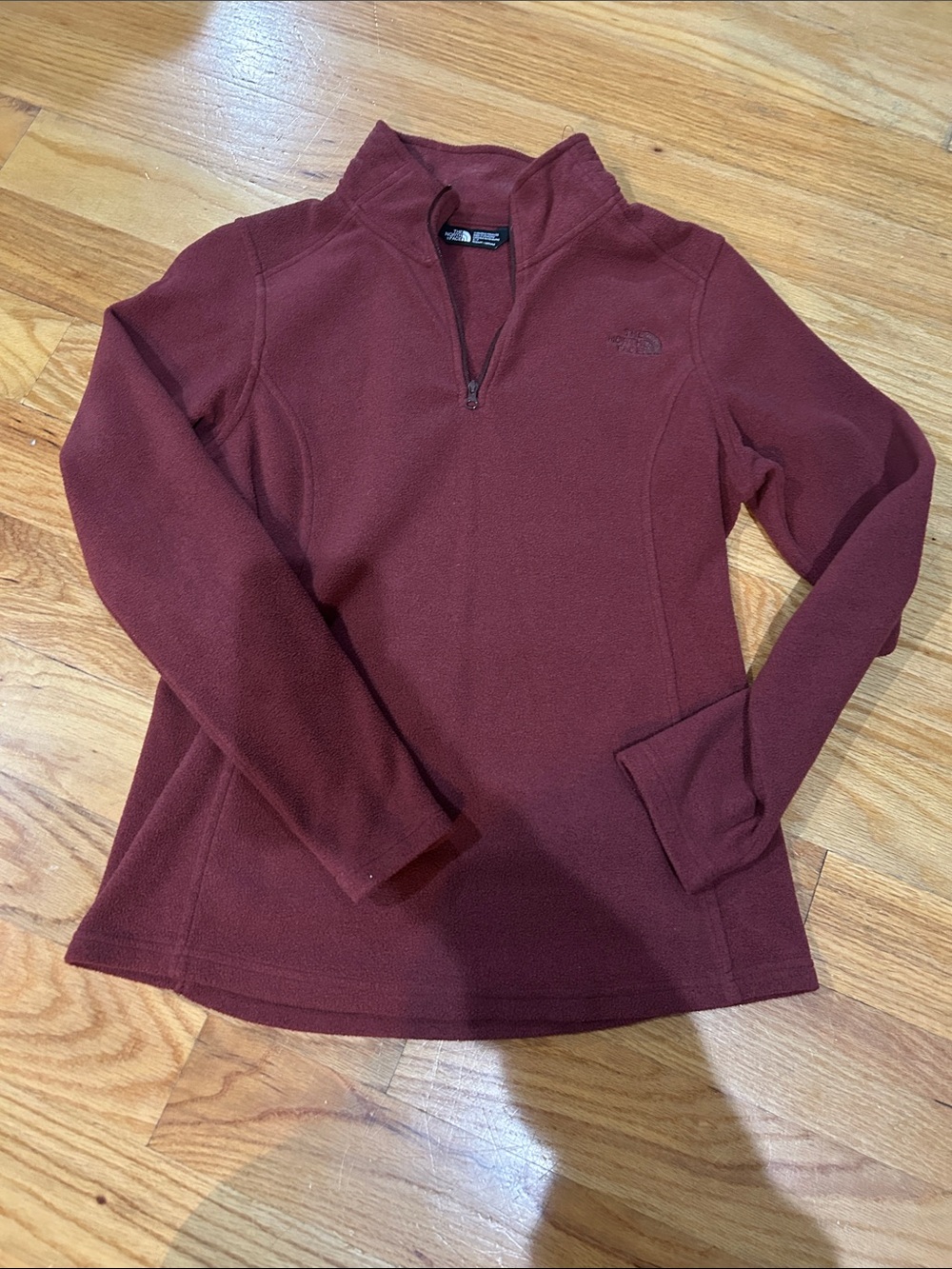 The North Face Women's Burgundy Quarter-Zip Fleece Pullover